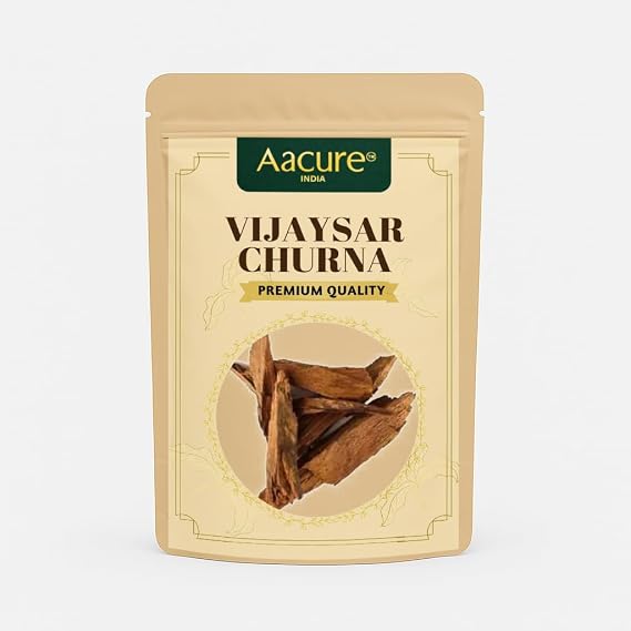 Aacure Vijaysar Powder | 100gms | 3.5oz | Natural Pterocarpus Marsupium Chaal Powder | Traditional & Herbal Use