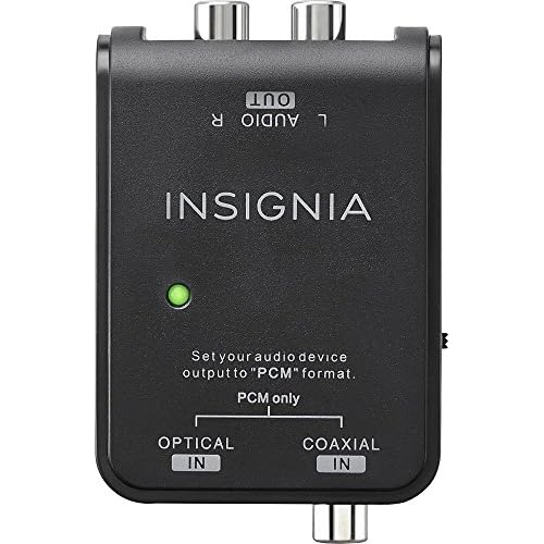 Insignia OpticalCoaxial Digital-to-Analog Converter - Black