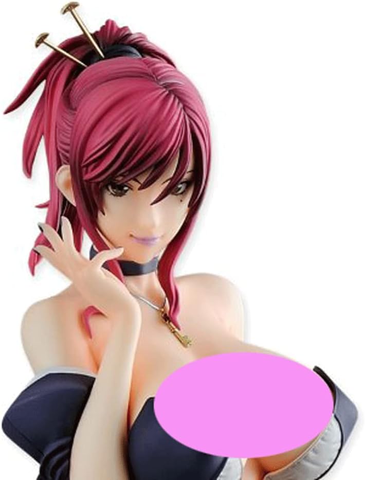 Inkkey Anime Figure,16 Detachable Clothes Ecchi Mamiya Marie Anime Figure, Exposed Busty Hot Girl Waiter Anime Figure Figure, Box Toy Figure 30cm  11.82in