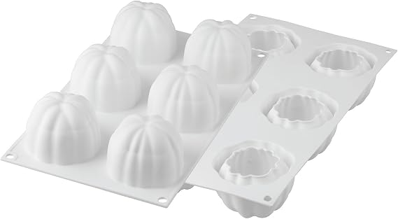 Silikomart "Bloom 120" Silicone Mold with 6 Cavities, Each 2.67 Inch Diameter x 2.04 Inch High