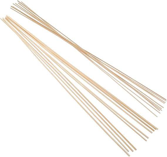 Kisangel 20pcs Bamboo Kite Sticks Precut Bamboo Rods for DIY Kite Making Flexible Frame Strips for Craft Activities Handmade Projects Outdoor Family Fun