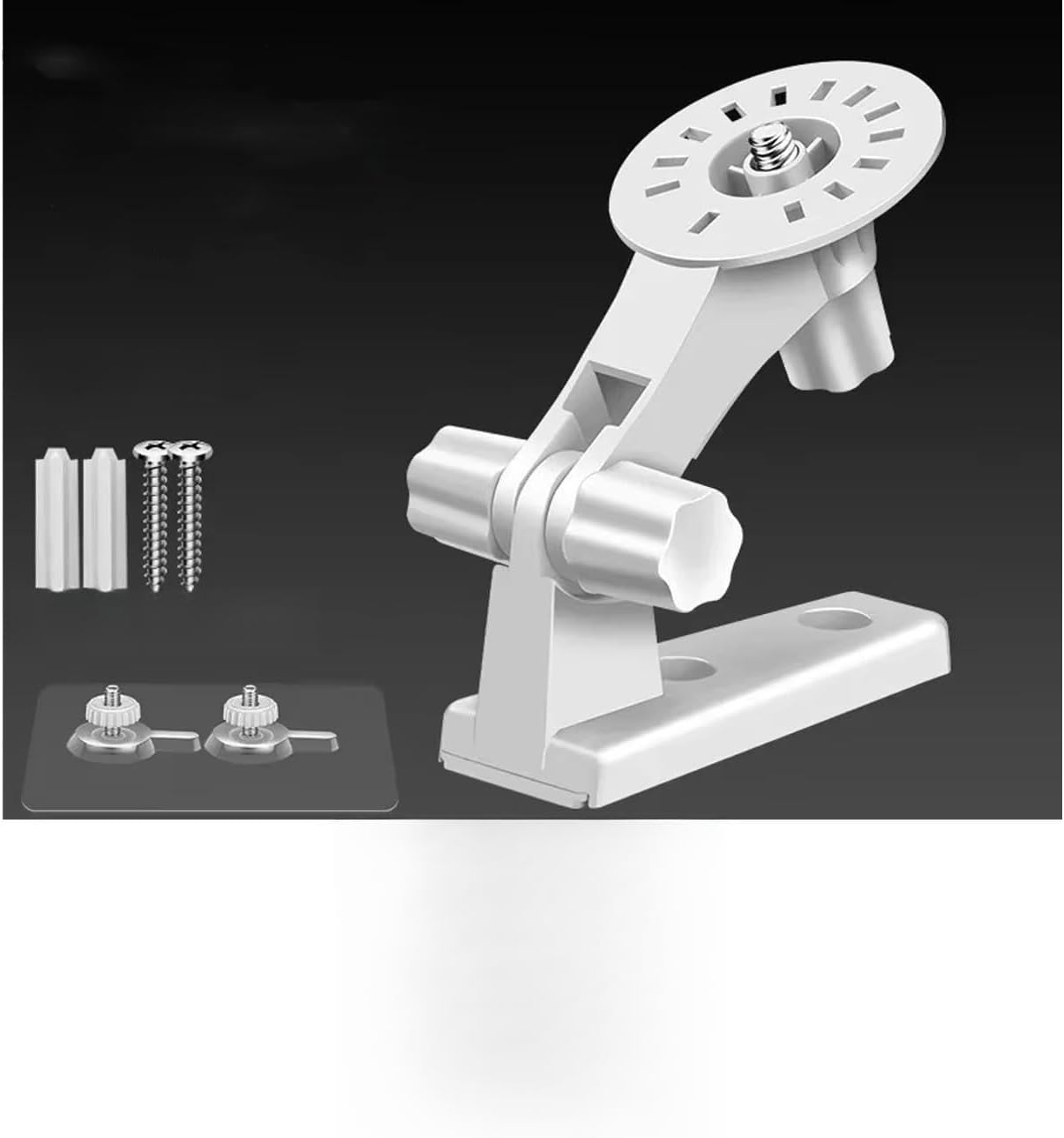 Microcase 3M Adhesive or Screw Mounted Web camera Baby Camera Holder Stand with 1/4 Screw Input and 180 Degree Rotating Head - AL5014