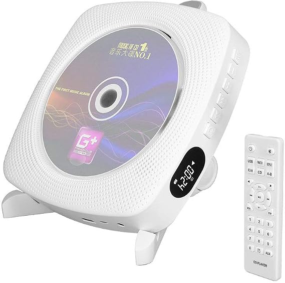 Portable Bluetooth CD Player & Home Audio Boombox with FM Radio