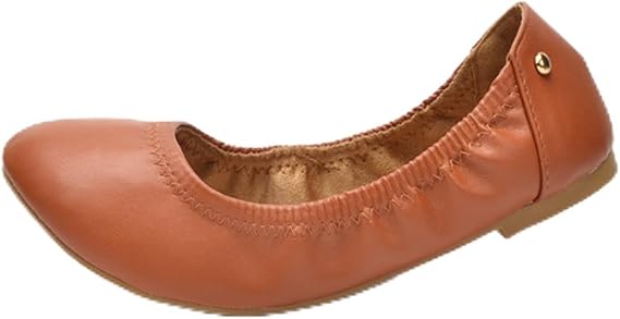 Amazonian Boutique Ballet Flats for Women Brown