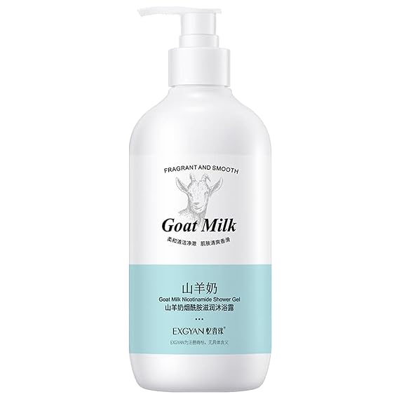 Goat Milk Mousse Body Wash Moisturizing Shower Gel | Hydrating Body Care for Women & Men | Korean Radiance Butter