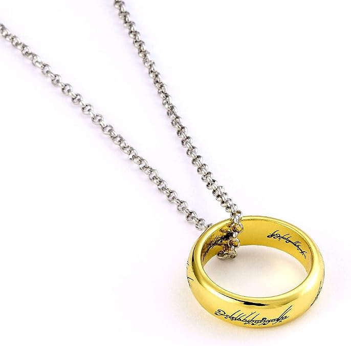 The Lord of The Rings One Ring Necklace, Gold, LRN00002