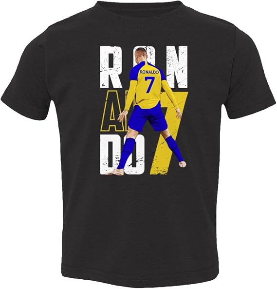 Ronaldo 7 Al NASSR Soccer Siuuu Goal Celebration Toddler T-Shirt