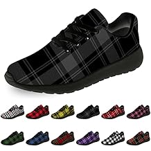 horethy Plaid Shoes for Women Men Running Shoes Lightweight Walking Tennis Sneakers Jogging Shoes Gifts