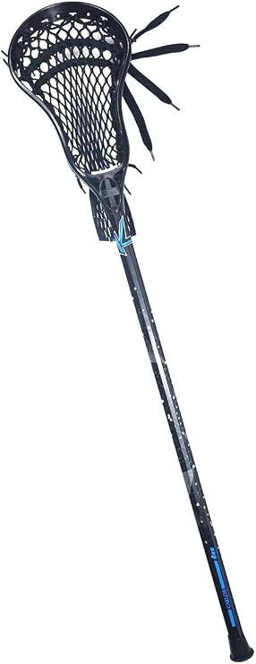 Lacrosse Complete Attack/Midfield Stick with Shaft & Head for Men 1 Black