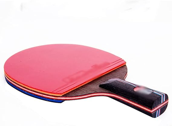 Carbon bat Table Tennis Racket with Rubber Pingpong Paddle Short Handle Rackt Long