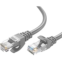15 metre, Ethernet Kablosu, Ağ Kablosu, LAN, Cat6, Modem İnternet Kablosu, Gri,