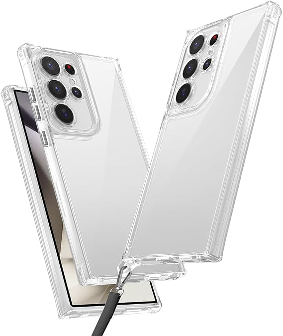 Zore Galaxy için uyumlu S25 Ultra Kılıf Airbagli Takılabilir Askı Aparatlı Zore Snap Silikon Kapak Şeffaf
