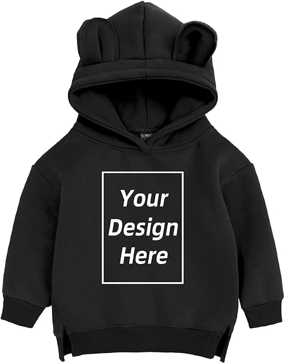 Kids Boys Girls Custom Sweatshirt Add Your Own Text and Design Hoodie Cotton Personalized Pullover
