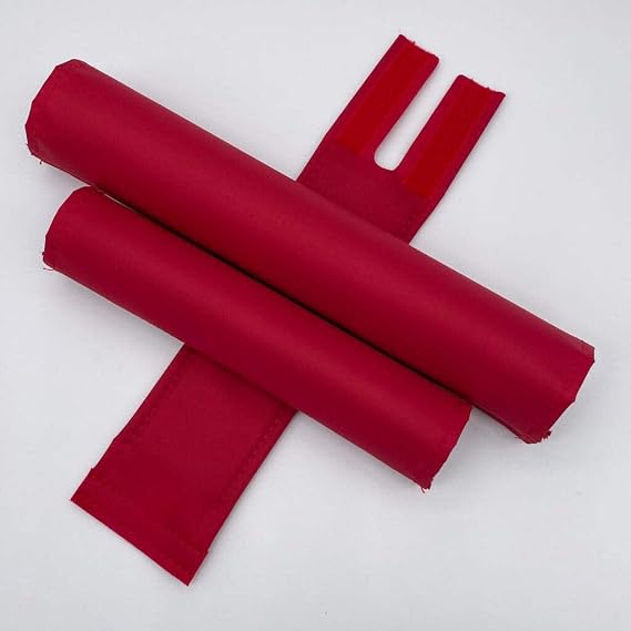 Solid Color Nylon BMX Pad Sets Red 1" top Tube Diameter