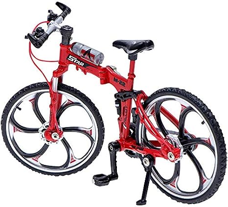 1pcs Mini Finger Mountain Bike Zinc Alloy Mini Bicycle Model Cool Model Decoration Crafts for Home,Bedroom, Living Room, Office,Decoration