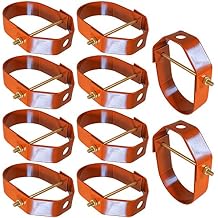 Highcraft HCS-EC01-10 Clevis Hanger, Copper Epoxy Coated Steel, 1 in., 10 Pieces
