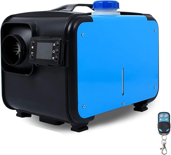 8KW Diesel Air Heater All In One 24V Diesel Night Heater with LCD Monitor Remote Control, Fast Heating for Tent, Car, RV, Truck, Camper, Trailer -8KW-12V