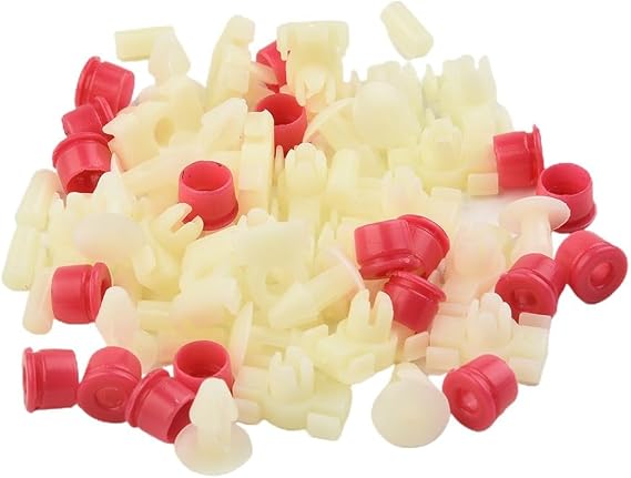 52Pcs Door Trim Clips and Grommets Kit For W123 Plastic Gasket Strip Clamps For Front Rear Left Right