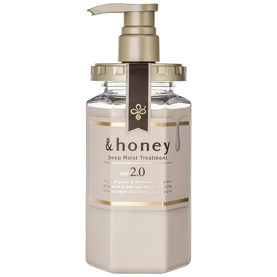&honey Deep Moist Conditioner 2.0 Natural Organic Hair and Scalp Care for Intense Cleansing and Hydration - Moisture - Ideal for Straight, Curly, Curl, Frizzy, Treated, Colored