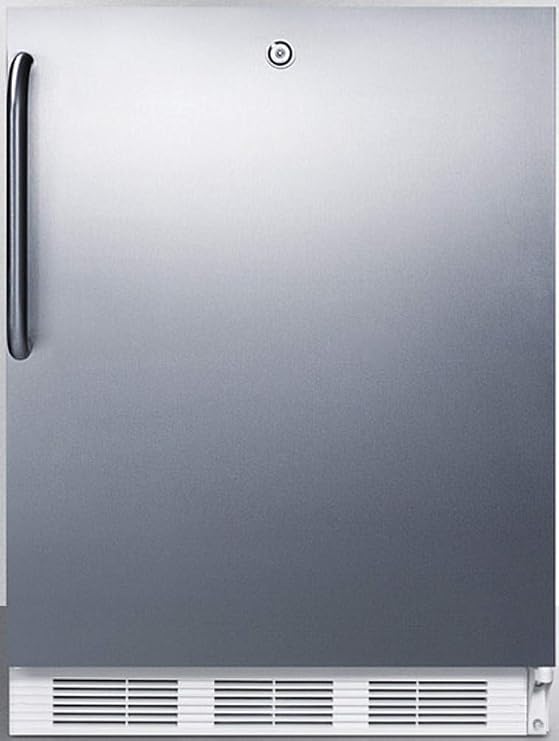 Summit 24 Refrigerator, Peak24, 5.5 cu.ft. Capacity, Undercounter, Stainless Steel, Built-in, Stainless Steel - FF6LW7CSS