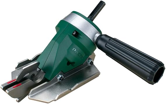 PacTool Snapper Shear Pro - Fiber Cement Cutting Tool for Siding Pros | Power shears cut fiber cement board cleanly. Professional-grade construction tool for Hardie backer board installation.