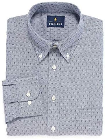 Stafford Long-Sleeve Dress Shirt Wrinkle-Free Stretch Oxford