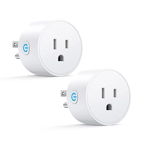 Smart Plug, Support Smart Life, Siri, SmartThings, Alexa Google Assistant for Voice Control, Remote Control, Timer, Mini Smart Outlet,No Hub Required,FCC ETL Certified