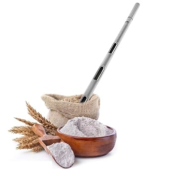 YJINGRUI 25mmx0.5m Stainless Steel Grains Sampler Sampling Probe Granule Solid 3slots