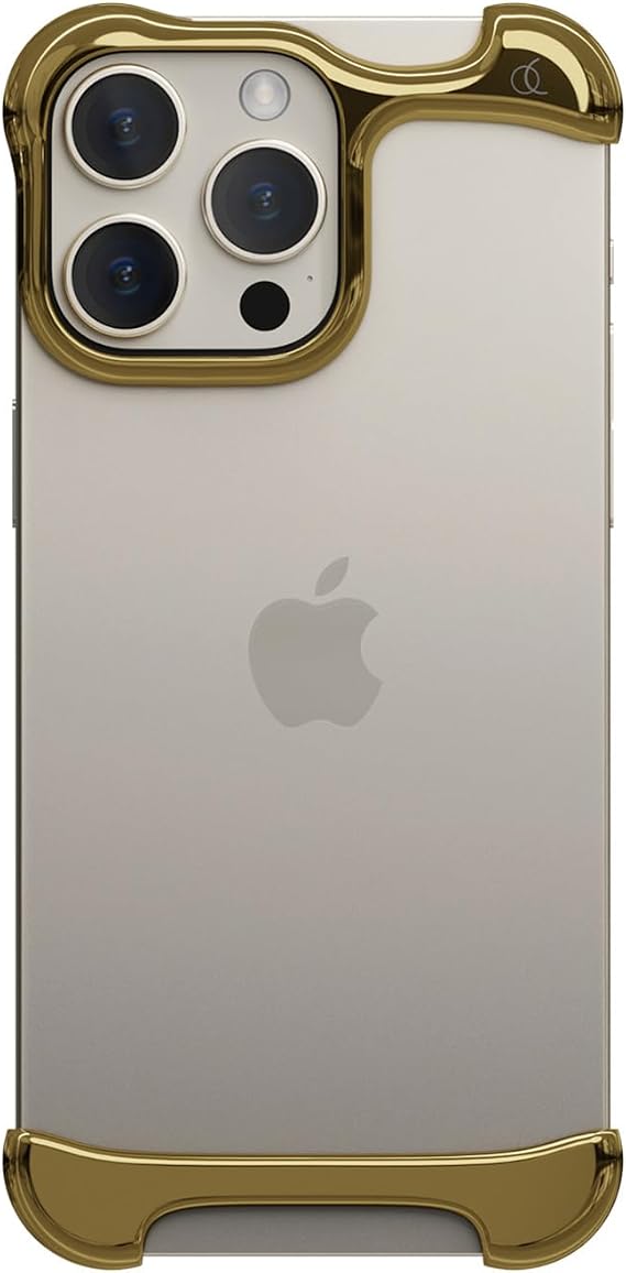 AC27050I16PM Mirror Gold Bumper Case for iPhone 16 Pro Max - Arc Pulse Aluminum