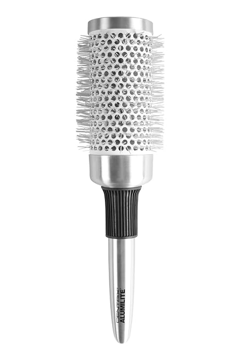 Cricket Centrix Alumilite 53mm Thermal Hair Round Brush for Blow Drying, Curling, Styling, Ceramic Barrel Thermal Brush Anti-Static Anti-Frizz for All Hair Types