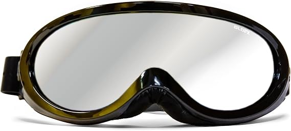 GloFX Ski Goggles - Cyberpunk Reflective Glasses, Full-Face Design, Comfort Foam Padding, Adjustable Strap, UV Protection