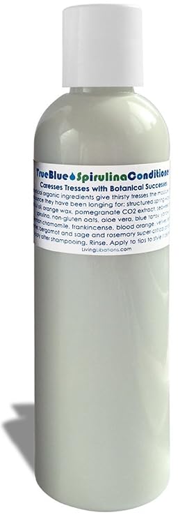 LIVING LIBATIONS - Organic True Blue Spirulina Conditioner | Natural, Plant-Based, Clean Beauty (1 fl oz | 30 ml)