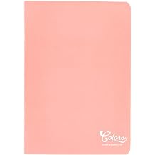 Meteksan Colors A5 60 Leaf Striped Notebook, Pink