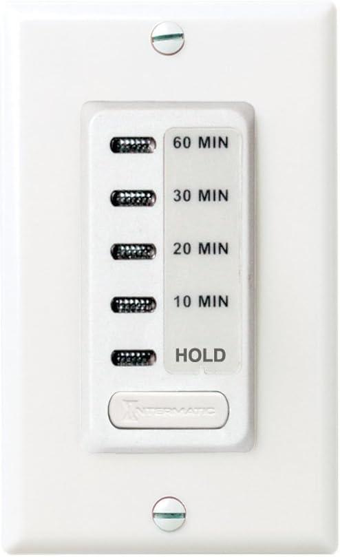 Intermatic EC210WK 10/20/30/60 Minute Countdown Timer, White