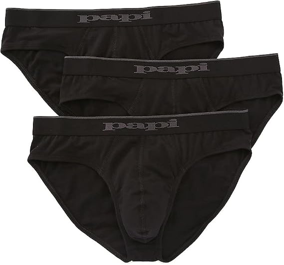Papi Men's 3-Pack Premium Performance Cotton Stretch Brief