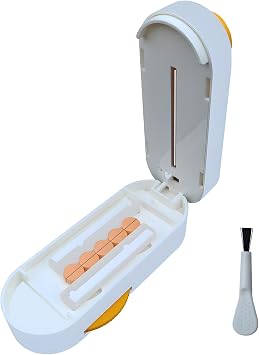 Pill Cutter for Cutting Multiple Pills, Adjustable 1/2 Pill Cutter Splitter for Large, Small and Tiny Pills, with Accurate Centering Device, Hidden but Easy Clean Blade