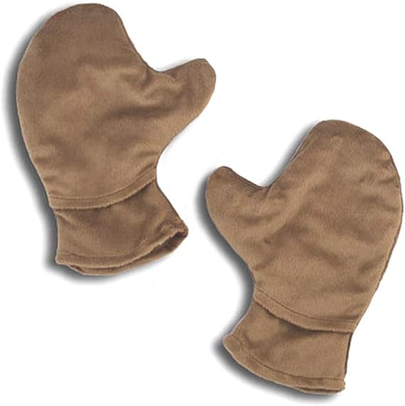 Aromatherapy Hotties Mitts, Silky Plush Mocha