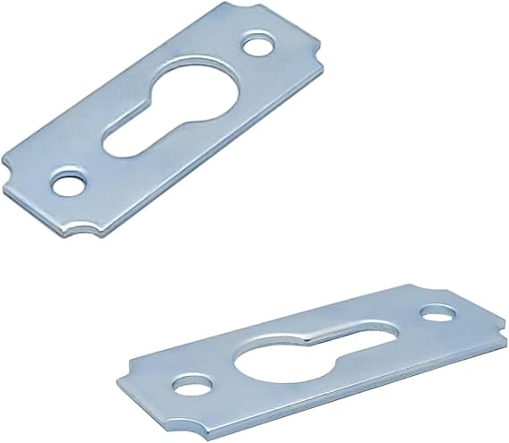MR.BRACKET 10 ad. Çerçeve Askısı Düz Dar Model - Metal Tablo Askı Aparatı - Vidalı Fotoğraf Resim Asma Kancası