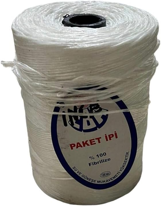 Paket Ipi, Uçurtma Ipi, 1 Adet 650 Gr(/-),ambalaj Ipi,naylon Ip, Inşaat Ipi-1 beyaz
