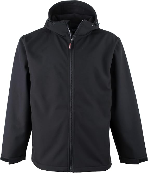 RefrigiWear Lightweight Water-Resistant Warm Insulated Softshell Jacket with Hood