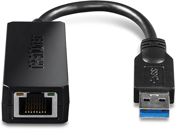 TRENDnet USB 3.0 to Gigabit Ethernet Adapter, TU3-ETG | Full Duplex 2Gbps Ethernet Speeds, Up to 1Gbps, USB to Gigabit Ethernet Adapter, USB-A, Windows Compatible, USB Powered