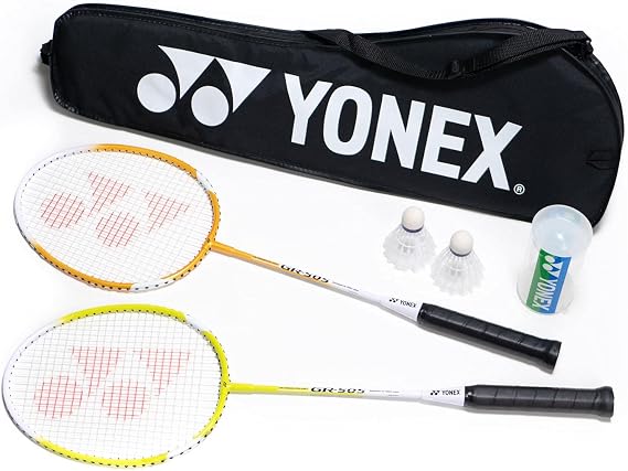 Yonex Gr 505 Badminton Seti (Kordajlı) - Sarı Turuncu