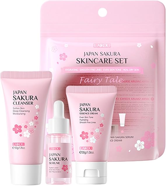 3pcs/set Skin Care Cleanser Face Cream Moisturizing Skin Care Perfect for Girls and Women Care for Teen Girls and Women