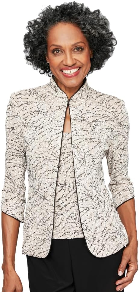 Alex Evenings Women's Top and Jacket Set
