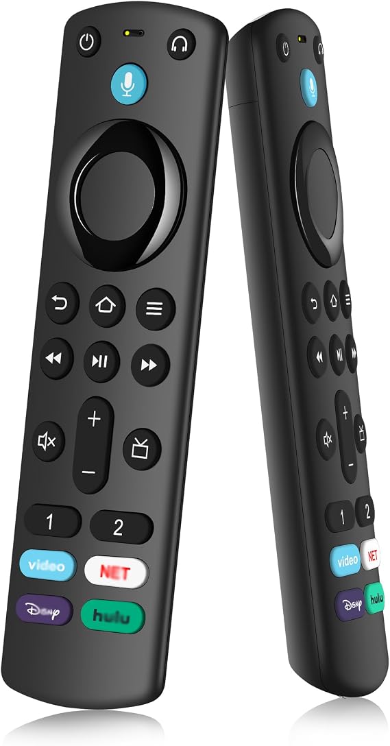 Replacement Remote Control for Insignia-Fire-TV-Stick Series, Stick 4K/HD/Lite/4k Max(2nd Gen) & 3rd Gen Smart TV and Cube Remote with Voice Search, Firestick 2nd/3rd Gen