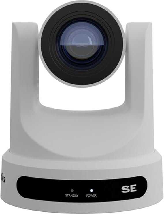 PTZOptics Move SE SDI/HDMI/USB/IP PTZ Camera with 20x Optical Zoom (White) Bundle with HuddleCamHD (White)HCM-1 Small Universal Wall Mount Bracket and Anti-Static Screen Cleaning Wipes