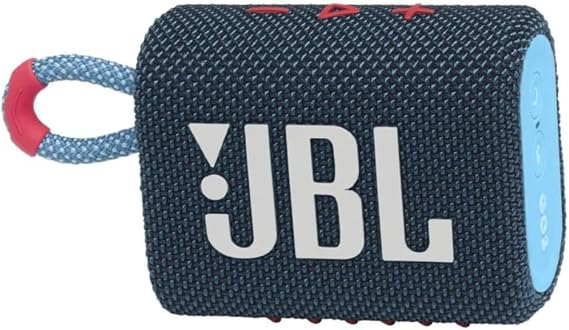 JBL Go 3 Portable Waterproof Wireless IP67 Dustproof Outdoor Bluetooth Speaker (Blue Pink)