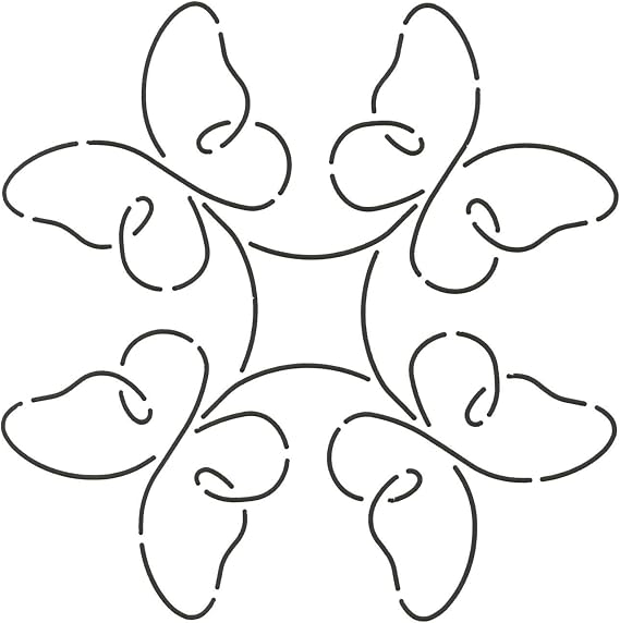 Quilting Creations Promise Quilt Stencil, 7"