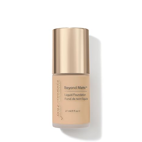 jane iredale Beyond Matte 3-in-1 Liquid Foundation Lightweight, Buildable Coverage with a Semi Matte Finish Vegan, Clean & Cruelty-Free Makeup