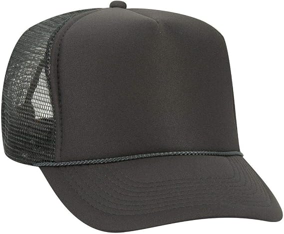 OTTO Polyester Foam Front 5 Panel High Crown Mesh Back Trucker Hat